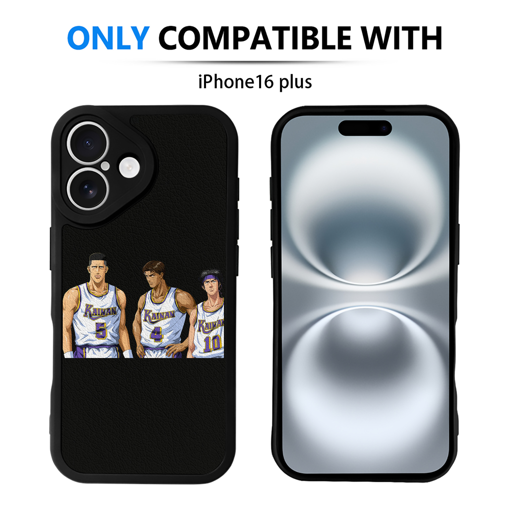 （画像用） SLAM DUNK／スラムダンク 【iPhone 16シリーズ対応】シリコンスマホケース（レザー調） 材質：シリコン